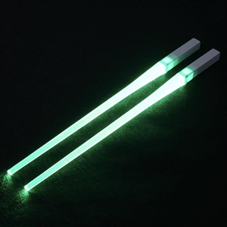 Spisepind med LED lys - Grønt lys